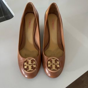 Tory Burch tan wedges - size 9.5. Excellent condition - $50 OBO